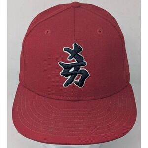 Vintage New York Yankees Kanji Hat Cap 7 1/4 New Era USA Wool Cap Japanese‎ Logo